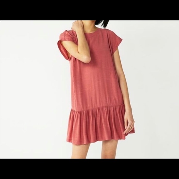 Nine West Dresses & Skirts - Nine West ~ Small ~ Baby Doll A-Line Pink Flounce Mini Dress